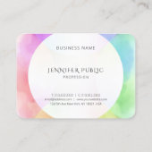 Moderne eenvoudige ontwerpSjabloon elegante Waterv Visitekaartje (Achterkant)