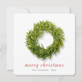 Moderne eenvoudige oogstbeker kerstmis feestdagenkaart (Voorkant)