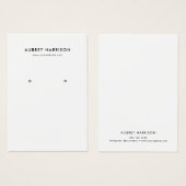 Moderne Eenvoudige Oorsprongsweergave Visitekaartje (Voorkant /achterkant)