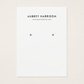 Moderne Eenvoudige Oorsprongsweergave Visitekaartje (Voorkant)