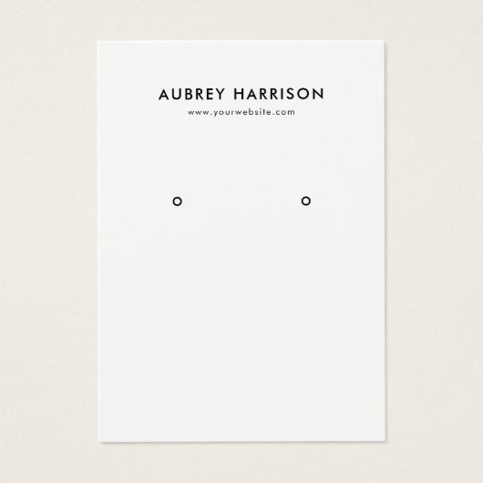 Moderne Eenvoudige Oorsprongsweergave Visitekaartje (Voorkant)