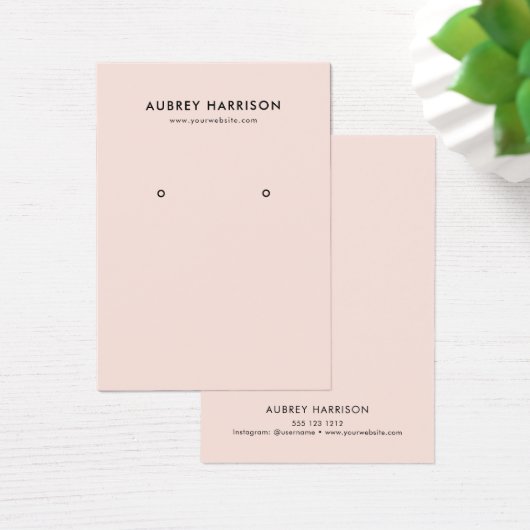 Moderne Eenvoudige Oorsprongsweergave Visitekaartje (Bureau)