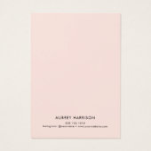 Moderne Eenvoudige Oorsprongsweergave Visitekaartje (Achterkant)