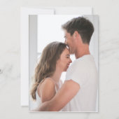 Moderne Eenvoudige Overlay Foto Save the Date Aankondiging (Achterkant)