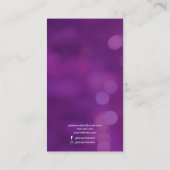 Moderne Eenvoudige Paarse juwelenaarvertoning Visitekaartje (Achterkant)