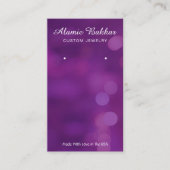 Moderne Eenvoudige Paarse juwelenaarvertoning Visitekaartje (Voorkant)
