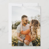 Moderne Eenvoudige Palmbladeren Foto Sla de datum Kaart (Achterkant)