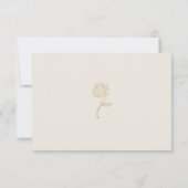 Moderne eenvoudige palmbomen RSVP kaart (Achterkant)