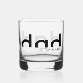 Moderne eenvoudige papa typografie whisky glas (Voorkant)