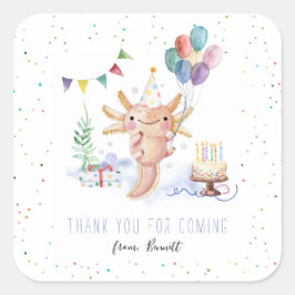 Moderne Eenvoudige Partij Dierendank U Klassieke R Vierkante Sticker