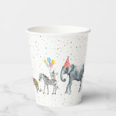 Moderne eenvoudige partijdieren | Gevogelte in het Papieren Bekers (Achterkant)