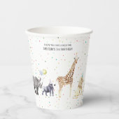 Moderne eenvoudige partijdieren | Gevogelte in het Papieren Bekers (Voorkant)