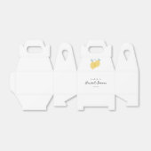 Moderne Eenvoudige Pastel Citrus Citroen Bruiloft  Bedankdoosjes (Uitgevouwen)