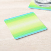 Moderne Eenvoudige Pastel Groen blauw Kleurrijke G Kartonnen Onderzetters (Schuin)