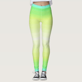 Moderne Eenvoudige Pastel Groen blauw Kleurrijke G Leggings