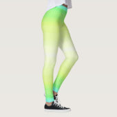 Moderne Eenvoudige Pastel Groen blauw Kleurrijke G Leggings (Rechts)