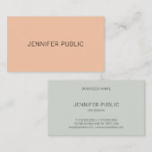 Moderne, eenvoudige, persoonlijke Sjabloon Profess Visitekaartje (Voorkant / Achterkant)