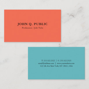Moderne, eenvoudige persoonlijke Sjabloon Visitekaartje