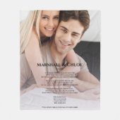 moderne eenvoudige Photo Song teksten Fleece Blank (Voorkant)