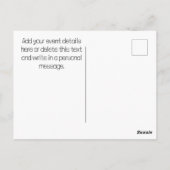 Moderne eenvoudige picknickvorken en lepels Maalti Briefkaart (Achterkant)