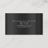 Moderne, eenvoudige platte grijze Professional Visitekaartje (Achterkant)