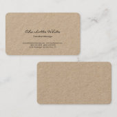 Moderne, eenvoudige platte minimalistische profess visitekaartje (Voorkant / Achterkant)