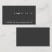 Moderne, eenvoudige platte Visitekaartje (Voorkant / Achterkant)