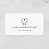 Moderne Eenvoudige predikant Religieuze Kerk Visitekaartje (Voorkant)