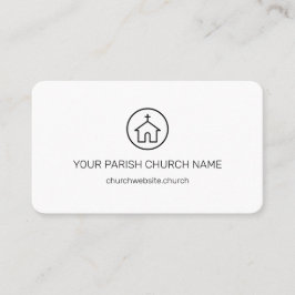 Moderne Eenvoudige predikant Religieuze Kerk Visitekaartje