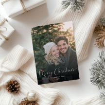 Moderne Eenvoudige Prettig Kerstmis Overlay Foto