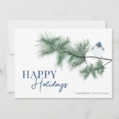 Moderne eenvoudige Prettige feestdagen Feestdagenkaart (Voorkant)