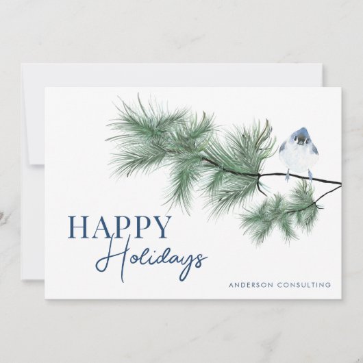 Moderne eenvoudige Prettige feestdagen Feestdagenkaart (Voorkant)