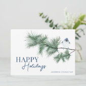 Moderne eenvoudige Prettige feestdagen Feestdagenkaart (Staand voorkant)