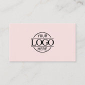 Moderne Eenvoudige Professionele Blush Roze Bedrij Visitekaartje (Voorkant)