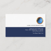 Moderne, eenvoudige professionele distributieketen visitekaartje (Achterkant)