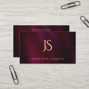 Moderne Eenvoudige Professionele Elegante Gouden M Visitekaartje