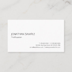 Moderne Eenvoudige Professionele Elegante Template Visitekaartje