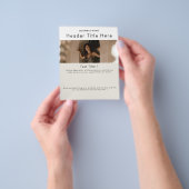Moderne Eenvoudige Professionele Foto's QR-code Le Flyer (Hand)