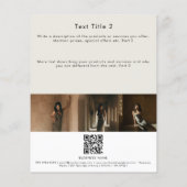 Moderne Eenvoudige Professionele Foto's QR-code Le Flyer (Achterkant)