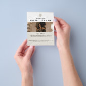 Moderne Eenvoudige Professionele Foto's QR Code Lo Flyer (Hand)