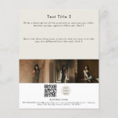 Moderne Eenvoudige Professionele Foto's QR Code Lo Flyer (Achterkant)