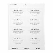 Moderne, eenvoudige professionele Kantoor Etiket (Full Sheet)