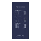 Moderne Eenvoudige Professionele Logo Menu Prijsli (Achterkant)