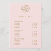 Moderne Eenvoudige Professionele Logo Menu Prijsli (Voorkant)