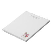 Moderne eenvoudige professionele minimalistische m notitieblok (Linkerzijde)