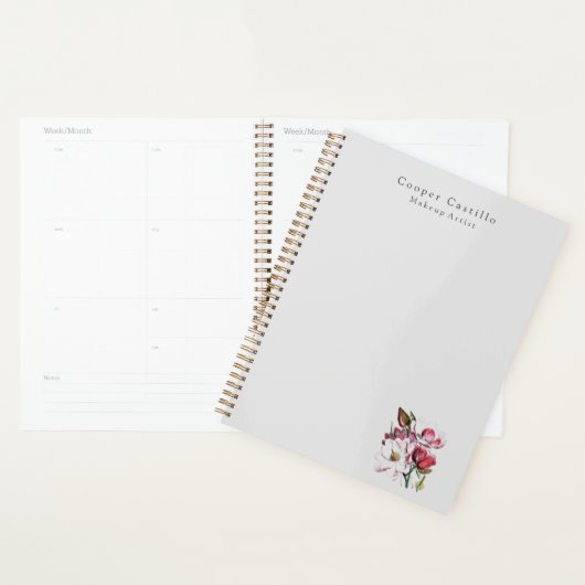 Moderne eenvoudige professionele minimalistische m planner (Display)