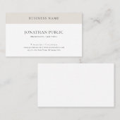 Moderne eenvoudige professionele minimalistische S Visitekaartje (Voorkant / Achterkant)