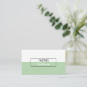 Moderne, eenvoudige, professionele minimalistische visitekaartje (Staand voorkant)