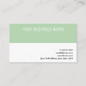 Moderne, eenvoudige, professionele minimalistische visitekaartje (Achterkant)