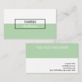 Moderne, eenvoudige, professionele minimalistische visitekaartje (Voorkant / Achterkant)